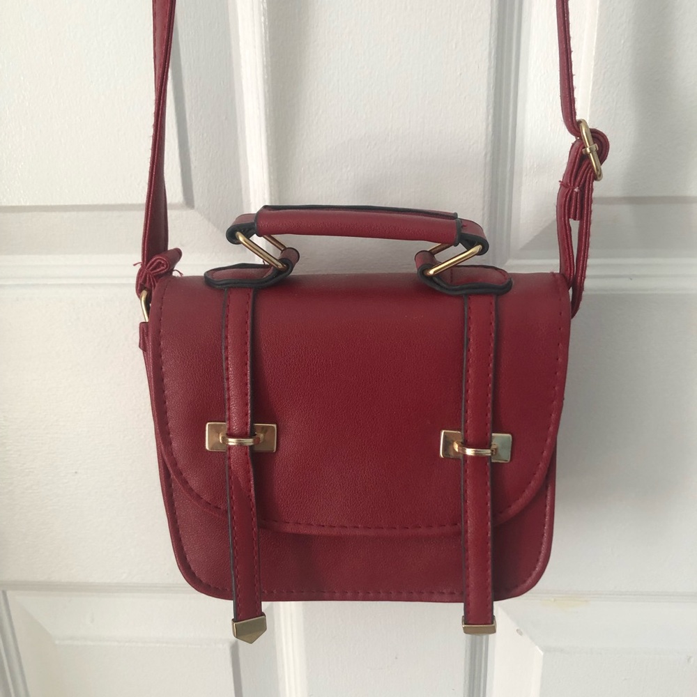 FAUX LEATHER CROSSBODY BAG main image 1